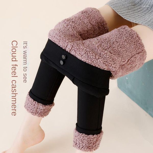 Pantalons pour femmes Leggings décontractés épaissi cachemire coton petits pieds porter automne et hiver surdimensionné thermique