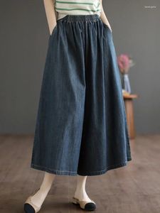 Damesbroeken Kleding voor vrouwen 2024 Zomer Loose Casual Koreaanse stijl Baggy oversize streetwear Imitatie Denim