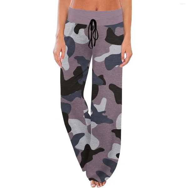 Pantalon femme confort pyjama imprimé Camouflage cordon jambe large femme vêtements coréen Dongdaemun de haute qualité