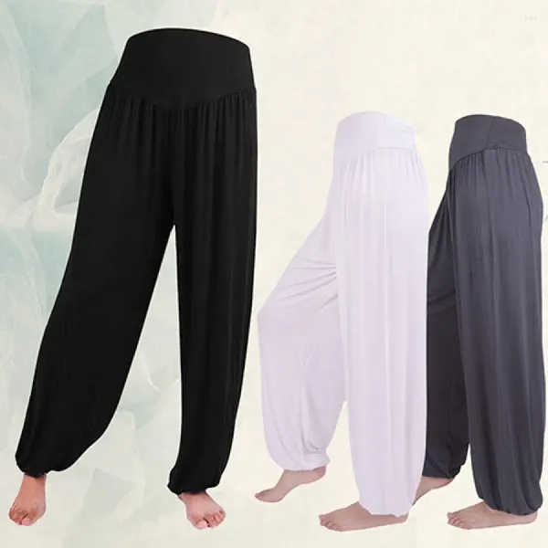 Pantalones de mujer cómodos Harem Yoga sueltos largos danza del vientre Boho deportes pantalones anchos