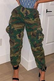 Damesbroeken Cozok 2024 Camouflage Casual High Street Young Daily Free Nature Designer Taille Women Long Cargo