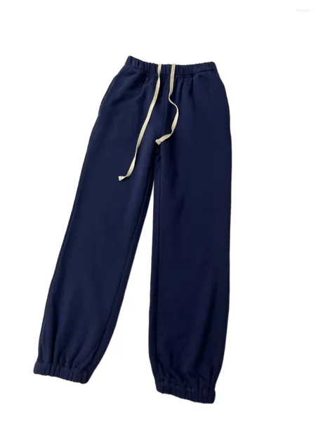 Pantalones de mujer Pantalones de chándal bordados Corsé deportivo Pies Nylon Color sólido Diseño suelto Cálido y cómodo Otoño/Invierno 2024