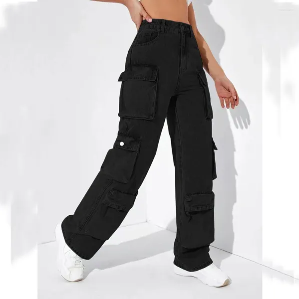 Pantalons féminins Produits de printemps européens et américains vendant un pantalon à taille haute tempérament de la mode.