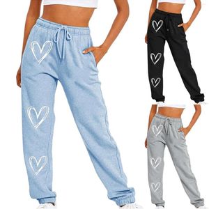 Damesbroek F Damespakken Casual tweedelige set voor joggingbroek met trekkoord Damesbroek potlood