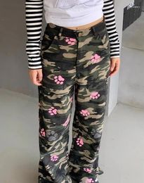 Pantalon femme Mode Griffe Imprimé Et Diamant Camouflage Ropa De Invierno Para Mujer Con Envio Gratis Décontracté Cargo Femmes