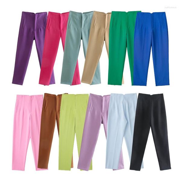 Pantalones para mujer Moda Damas Use Quiet LuxuryOld Dinero Estilo Otoño Versátil Ropa Cónica Oficina Streetwear