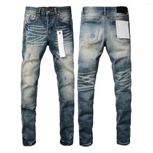 Damesbroek Fashion Purple Roca Brand Jeans Hoge kwaliteit Divered Blue Fashionable Repair Low Rise Tight Denim