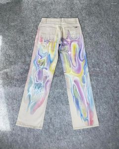 Pantalon féminin jean en vrac coloré à la mode