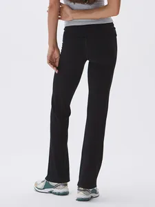 Pantalons pour femmes Leggings évasés pour femmes Bell Bottom Yoga Taille haute Contrôle du ventre Bootcut Entraînement