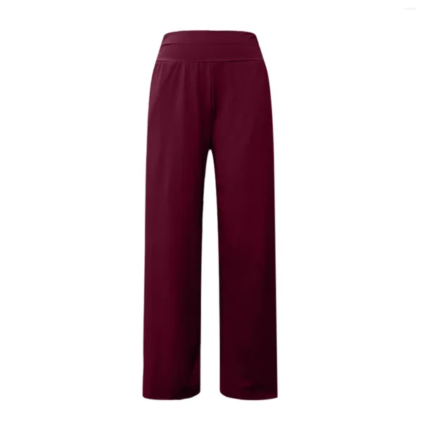 Pantalon décontracté couleur unie, jambes larges, ample, Yoga, sport, maison, survêtement, personnalité, amincissant, culotte en coton pour femmes