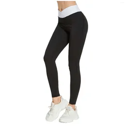 Pantalons pour femmes pour femmes impression de treillis taille haute Stretch Strethcy Fitness Leggings Yoga Ropa Mujer