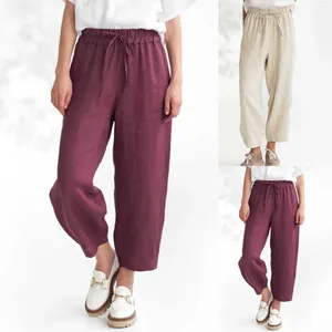 Damesbroek voor vrouwen plus size mode casual losse en veelzijdige hoog getailleerde veter pocket broek pantalones de mujer