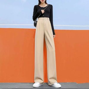 Pantalones de mujer Pantera de pierna alta de cintura alta primavera verano harajuku pantanos de moda trajes pantalones de mujer traje de ropa para mujeres estilo coreano