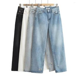 Pantalons pour femmes Jeans Femme Automne Vêtements Femmes Style coréen Vêtements Para Mujer Pantaloni pour