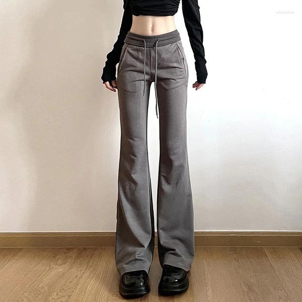 Pantalon féminin Style de rue Corée Basic Color Micro La Wei Slim Fit Spicy Girl Spicy Simple Casual