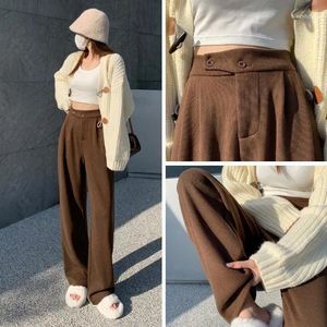 Damesbroek Been Hoge taille Los Casual Recht Lang Koreaans Mode Dameskleding Y2k