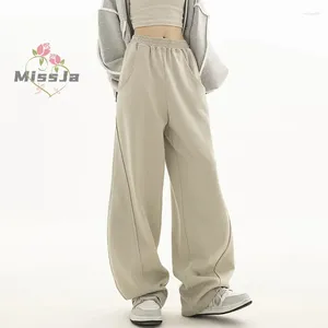 Pantalon féminin lâche des jambes larges femmes Baggy y2k pantalon de mode de mode féminin pantalon de street