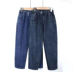 Pantalon femme grande taille mode Stretch Baggy jean skinny papa taille élastiquée Harlan Niners