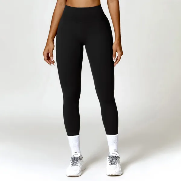 Pantalones de mujer PMWrun Uso activo de cintura apretada Cepilado de yoga alto de secado Fitness con deportes