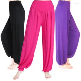 Pantalons pour femmes S-3XL Femmes Yoga Taille Plus Leggings de sport Coloré Bloomers Danse TaiChi Modal WomenTrousers