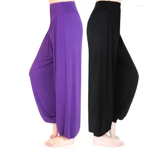 Pantalon féminin S-3xl Femme Yoga Plus Taille Sports Leggings Bloorsers Dance Taichi Modal Womentroussers