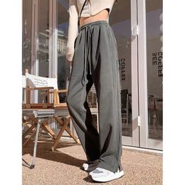 Pantalons féminins S Plus taille 8xl Joggers Baggy Sweatpant Black Autumn Loose Hip Hop Harem High Wasit Corean Style Sport Tablers 221011