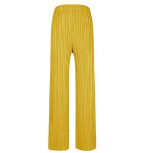 Women's Pants s Spring Summer Autumn Women Casual Elegant Ladies Miyake Designer Loose Straight Pleated High Waist Trousers In Stock 4001 230506