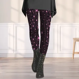 Pantalon pour femmes pantalons imprimés à la mode décontractée décontractée bottom post-partum leggings pour femmes avec poches