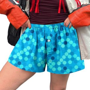 Shorts de pantalon féminin mignon doux élastique à taille basse à plate