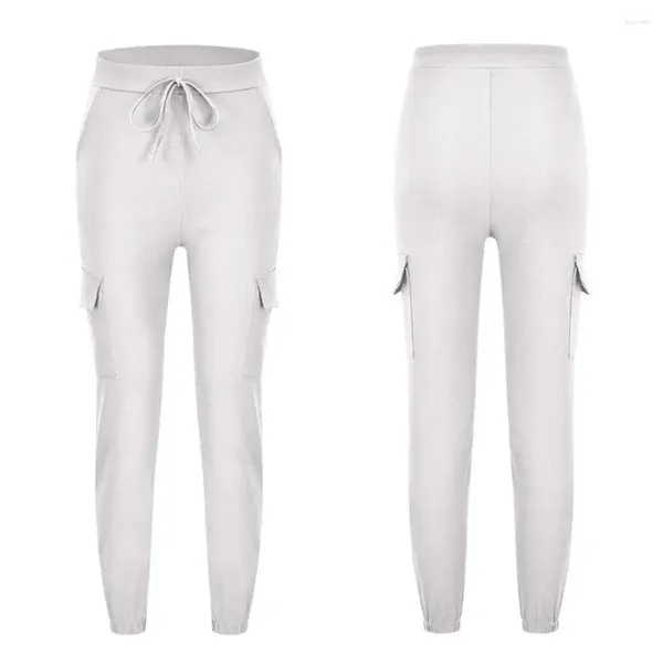 Pantalones de mujer Slim elegante moda larga recta mujeres flaca casual cintura elástica para yoga