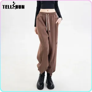 Pantalon féminin Coton Solide Harem Ligneux Pantalons de jambe 2024 Spring Y2k Fashion Ladies Sport Classice Casual Sweatpant Traff