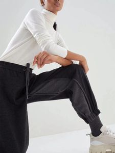 Pantalones de mujer empalmes para mujeres Drainming Long Long Winist Casual Pockets Fashion Summer 2024 Ladies Sport Pantalers