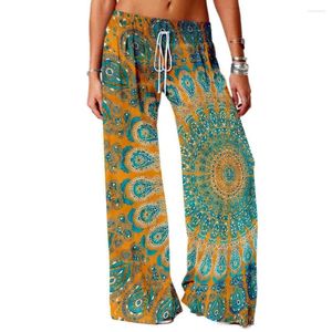 Pantalon féminin printemps bohème graphique Summer Yoga Fashion Fashion Femmes Femmes décontractées Streetwear Y2K Pantalons Trendy Élégant Pantalon