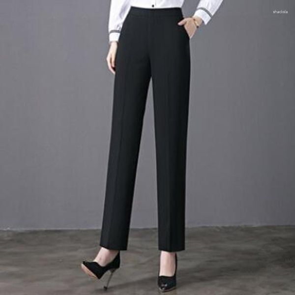 Pantalons pour femmes printemps été automne femmes Slim vêtements de travail décontractés costume de carrière pantalon droit femme S304