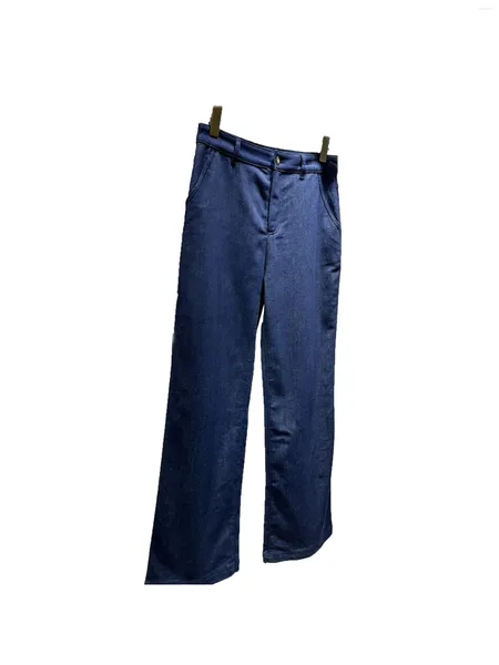 Pantalones de mujer Jeans rectos Moda Casual Simple Cómodo Versátil 2024 Otoño e Invierno 1030