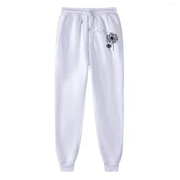 Dames broek streetwear harem vrouwelijk midden taille bloem printscargo Japanse y2k joggers tech lente werkbroeken spodnie