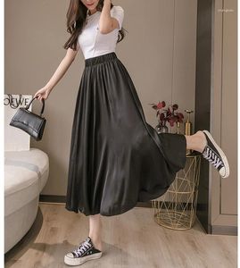 Damesbroek zomer baggy voor dames chiffon wijde pijpen broek met hoge taille en recht ontwerp Koreaanse mode-stijl gratis