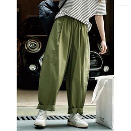 Pantalons pour femmes Pantalons de protection solaire Pantalons à jambes larges Casual Femmes Lâche Mince Été Paresseux en forme d'arc Slim Taille haute ArmyGreen Abricot Cool Vêtements