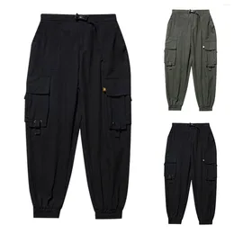 Pantalon féminin Unisexe Casual Cargo Streetwear Harem Harem Conile Jogger avec des poches multiples pour les ventilateurs de hip-hop pantalon de taille pour femmes