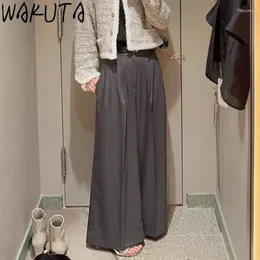 Pantalon féminin wakuta mode japonais pantalon lâche élégant