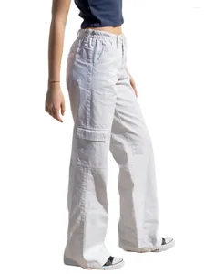 Damesbroek Wijd been Hoog taille Denim voor vrouwen vriendje Baggy vracht Laagbouw knop Straight Vintage 90s Jeans