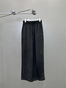 Pantalon femme pantalon large polyvalent décontracté taille haute