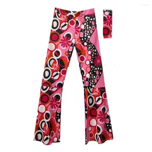 Damesbroeken Dames casual broek Zacht trendy Paisley-print Uitlopende hoge taille Skinny voor streetwear