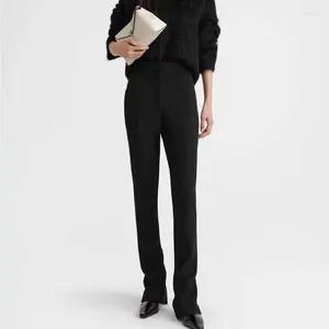 Pantalon féminin Femmes au début du printemps Silhouette Silhouette Slit Contrôle