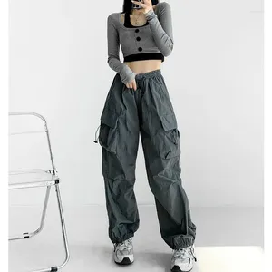Pantalon féminin Fashion Fashion Plus taille 3xl Parachute Cargo vintage Jogging Pantal