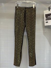 Pantalons pour femmes Femmes Leggings 2024 Vêtements d'hiver Mode Industrie lourde Full Body Strass Slim Fit Fille Collants Sexy