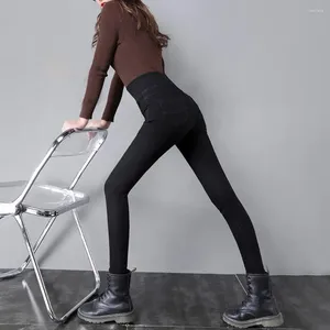 Damesbroek vrouwen lange stijlvolle hoog taille skinny jeans elastische sexy slanke fit multi-pocketed damespotlood voor modieus