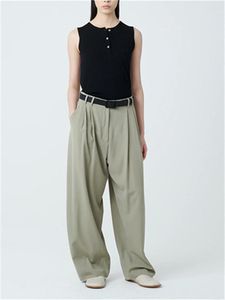 Pantalones de mujer Silueta Suites de cintura alta 2023 Spring Summer Lady Leg Bottoms Japan Style Loos