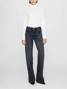 Pantalon de femmes jeans de taille de taille