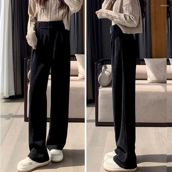 Pantalon femme jambe large tenue de bureau droit Vintage haute dames pantalon Baggy coréen 2023 printemps/été/automne femme